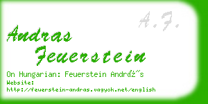 andras feuerstein business card